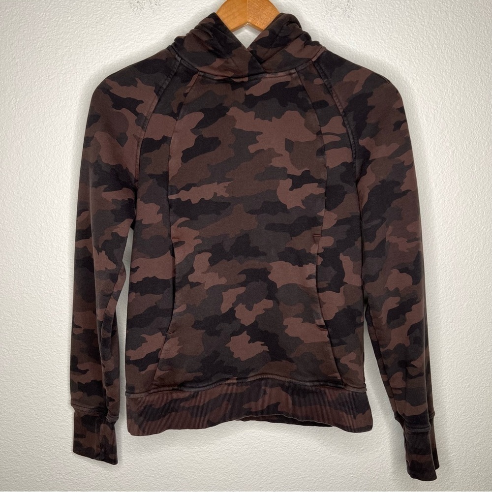 lululemon athletica Brown & Black Camo Hoodie
